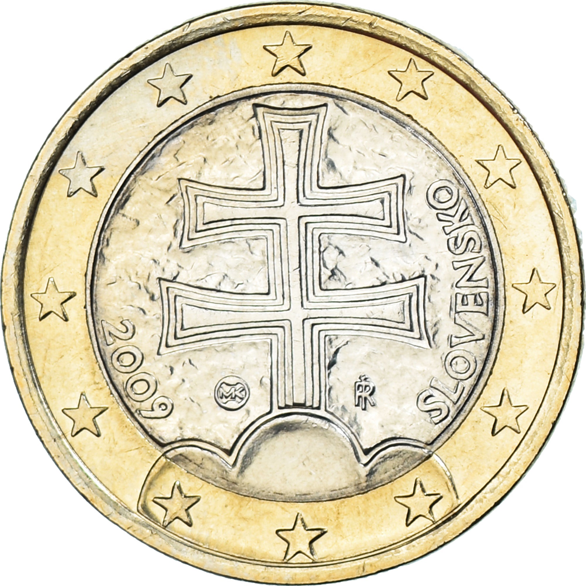Slovakia, Euro, 2009, Kremnica, MS(63), Bi-Metallic, KM:101