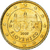 Slowakei, 50 Euro Cent, 2009, Kremnica, UNZ, Messing, KM:100