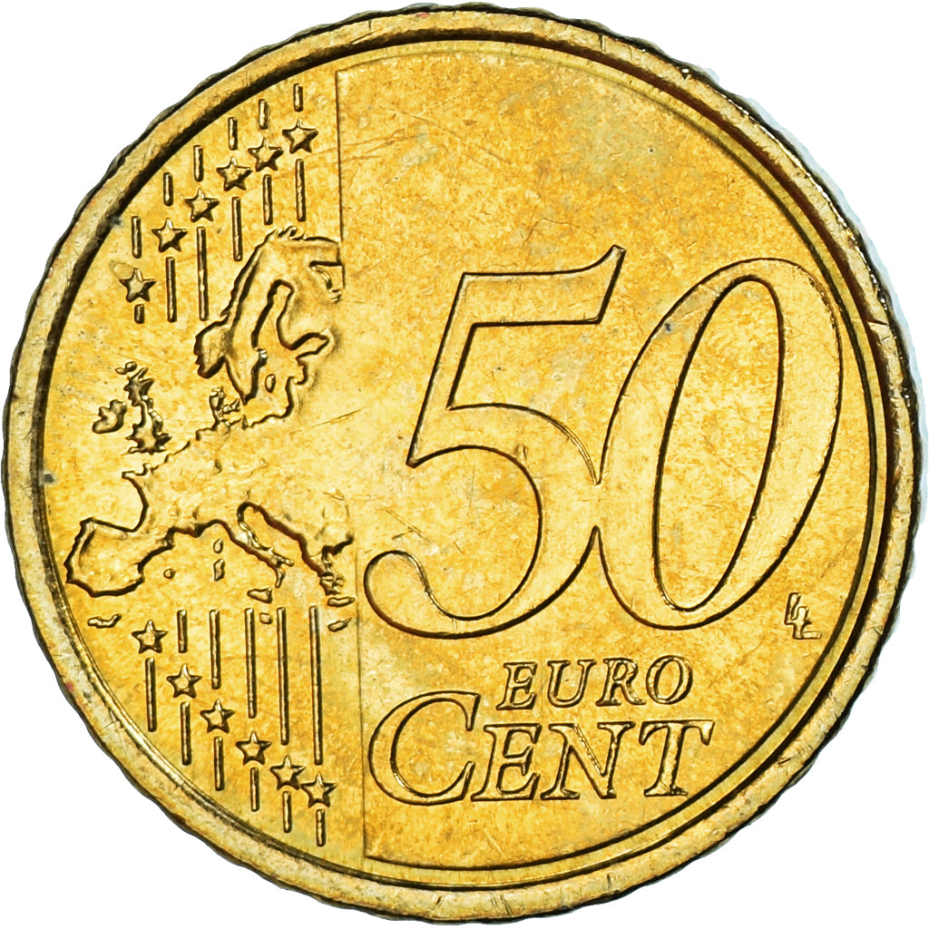 Słowacja, 50 Euro Cent, 2009, Kremnica, MS(63), Mosiądz, KM:100