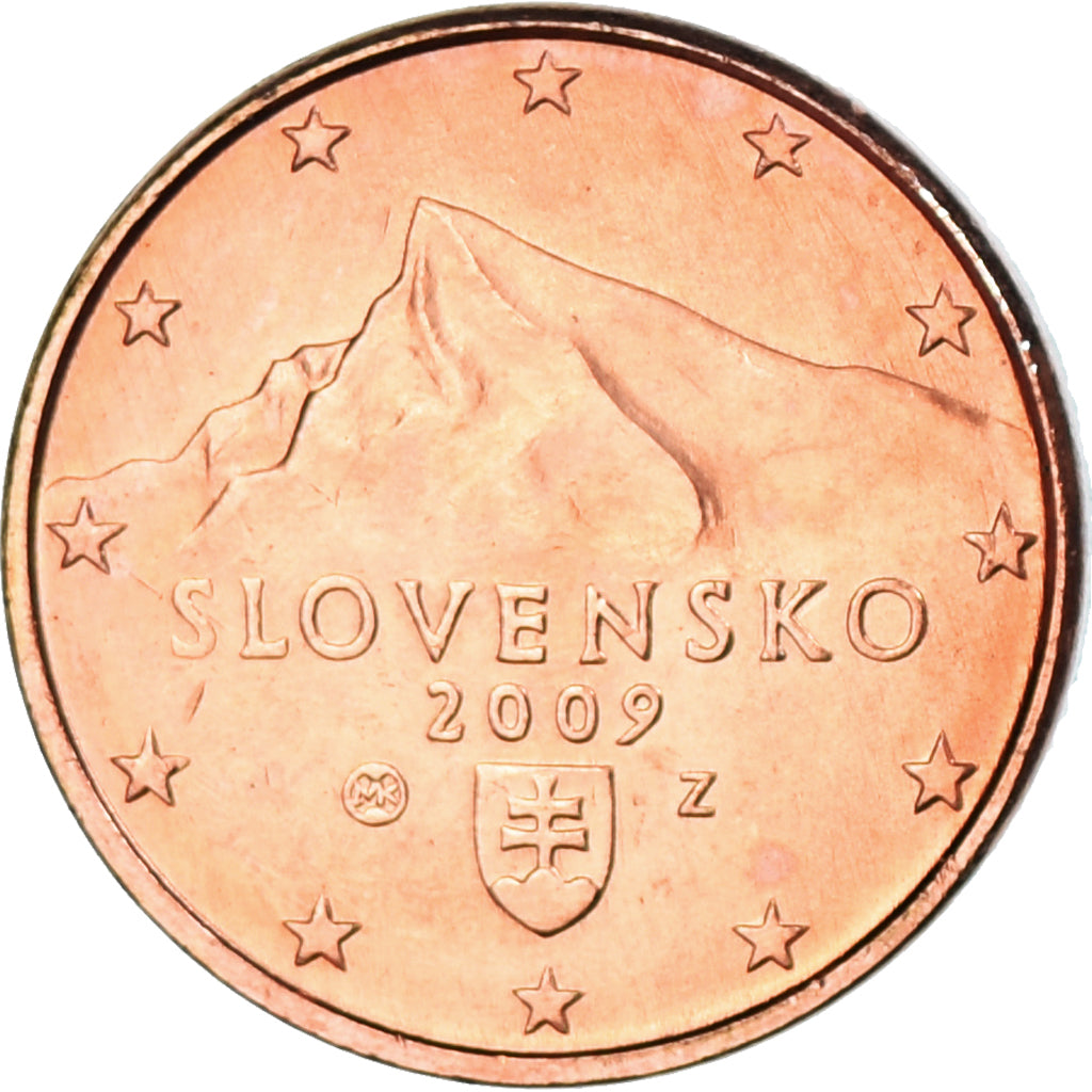 Slovakia, 1 Centime, 2009, MS(63), Copper Plated Steel, KM:95