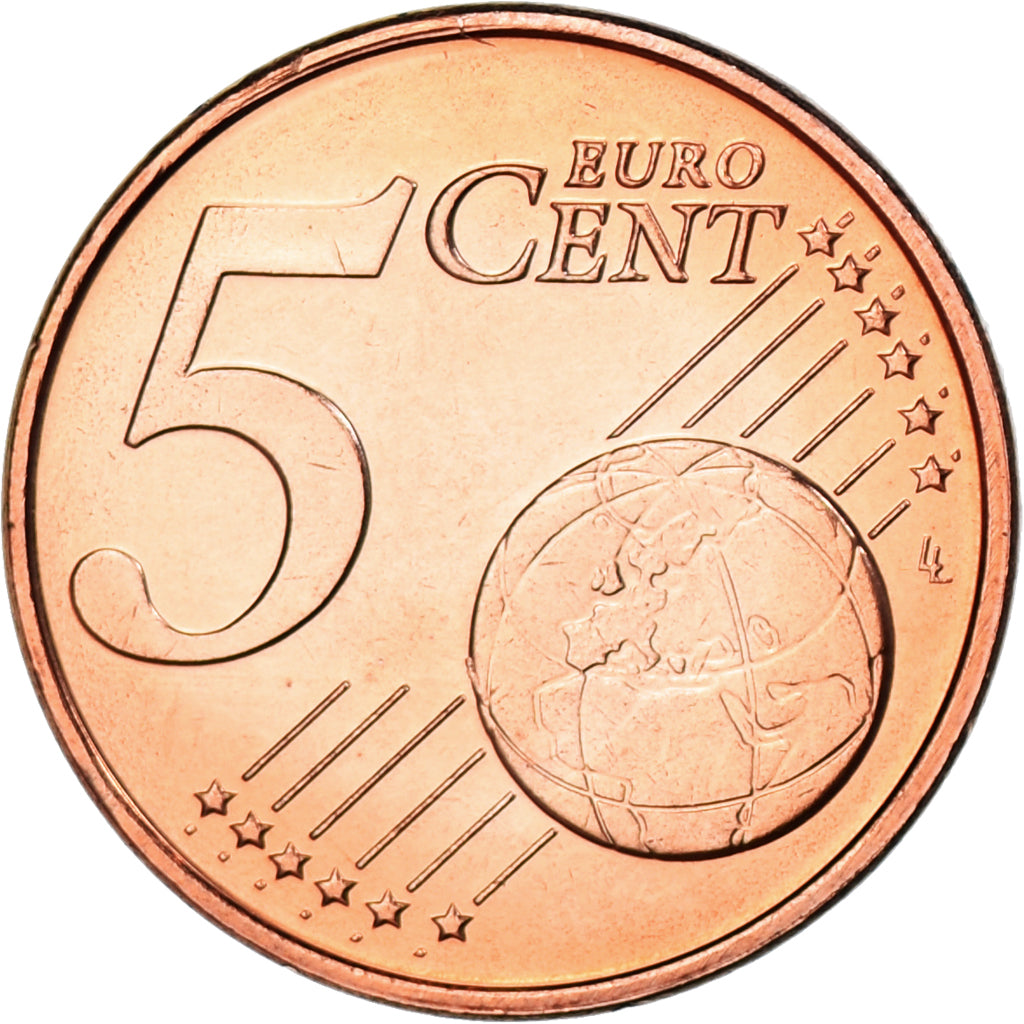 Luxembourg, 5 Centimes, 2004, MS(63), Copper Plated Steel, KM:77