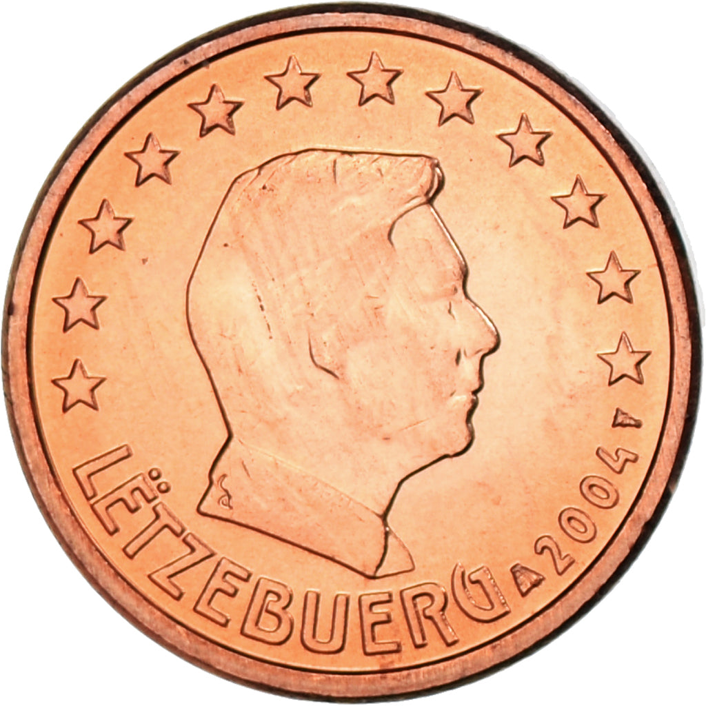 Luxembourg, 1 Centime, 2004, MS(63), Copper Plated Steel, KM:75