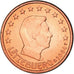 Luxembourg, 1 Centime, 2004, MS(63), Copper Plated Steel, KM:75