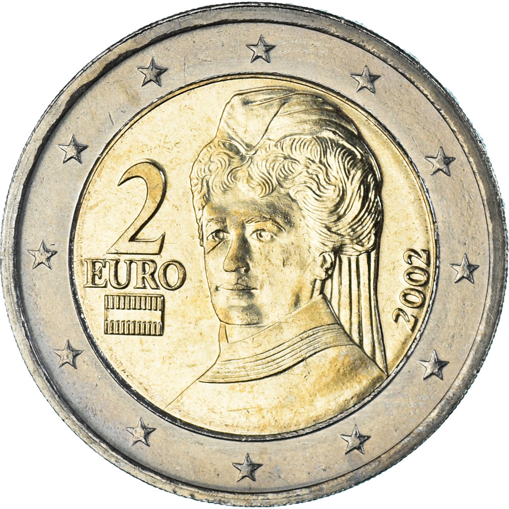 Austria, 2 Euro, 2002, Vienna, SC, Bimetálico, KM:3089