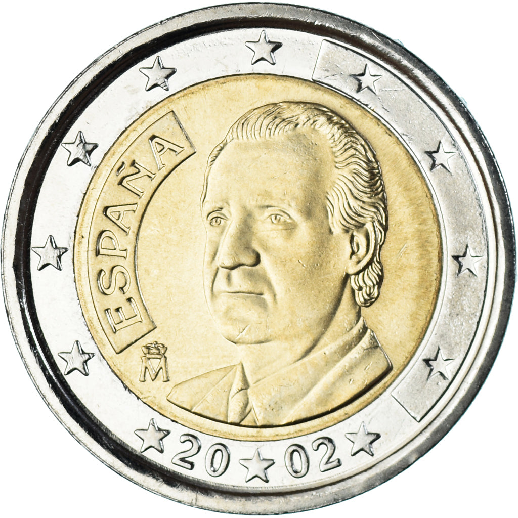España, 2 Euro, 2002, Madrid, SC, Bimetálico, KM:1047