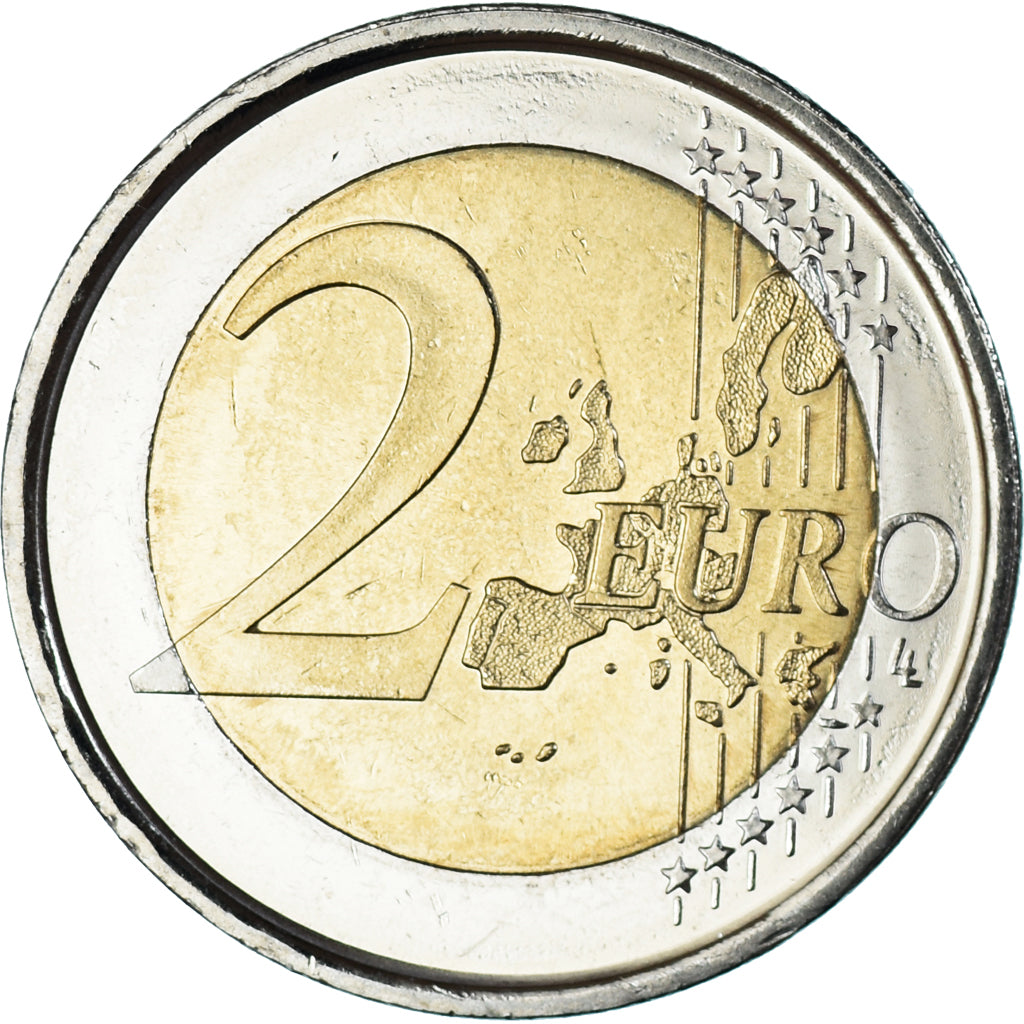 España, 2 Euro, 2002, Madrid, SC, Bimetálico, KM:1047