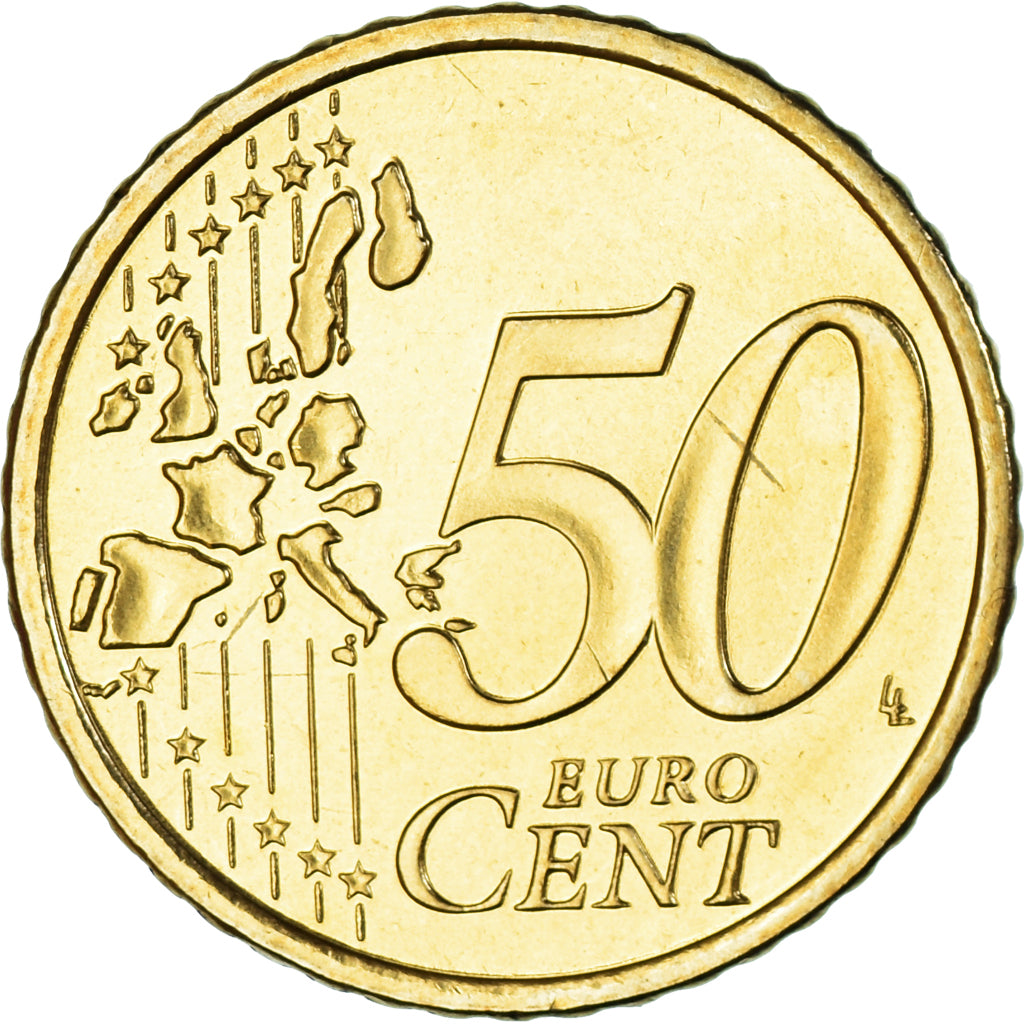 Finlandia, 50 Euro Cent, 2002, Vantaa, SC, Latón, KM:103