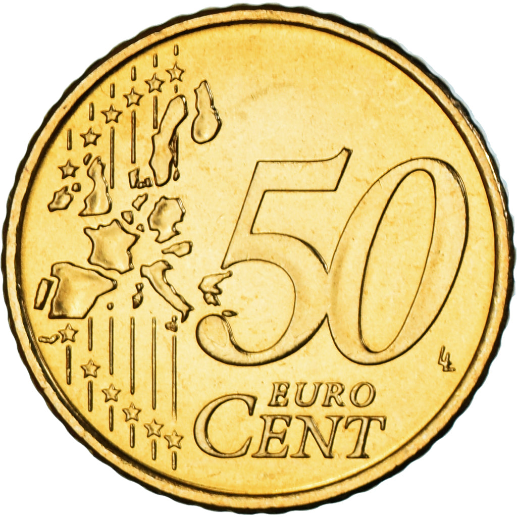 REPUBBLICA D’IRLANDA, 50 Euro Cent, 2004, Sandyford, SPL, Ottone, KM:37