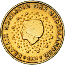 Países Bajos, 50 Euro Cent, 2001, Utrecht, SC, Latón, KM:239
