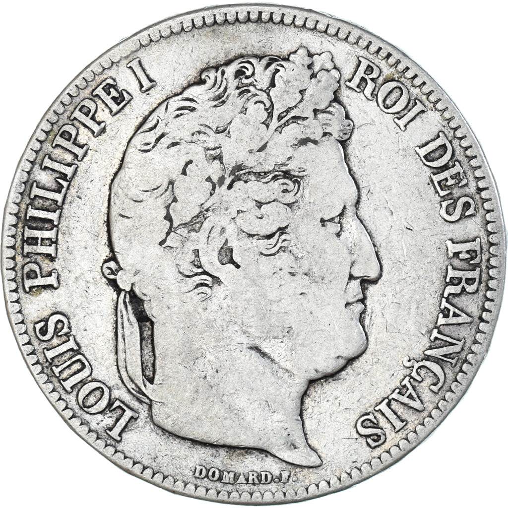 Münze, Frankreich, Louis-Philippe, 5 Francs, 1833, Nantes, SGE+, Silber