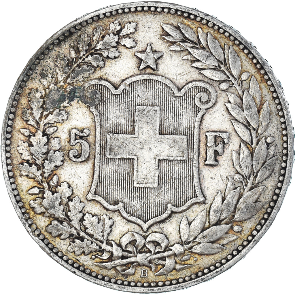 Monnaie, Suisse, 5 Francs, 1892, Bern, TB, Argent, KM:34