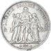 Moneta, Francia, Hercule, 5 Francs, 1878, Bordeaux, MB+, Argento, KM:820.2
