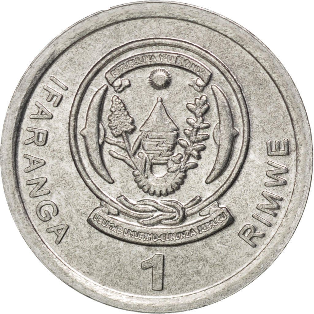 RWANDA, Franc, 2003, KM #22, MS(63), Aluminum, 16, 0.73