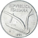 Moneda, Italia, 10 Lire, 1991, Rome, SC, Aluminio, KM:93