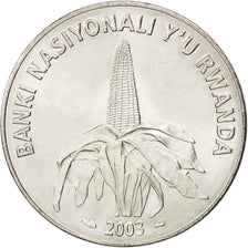 RWANDA, 50 Francs, 2003, Paris, KM #26, MS(63), Nickel Plated Steel, 24, 5.79