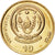 Moneda, Ruanda, 10 Francs, 2003, SC, Latón chapado en acero, KM:24