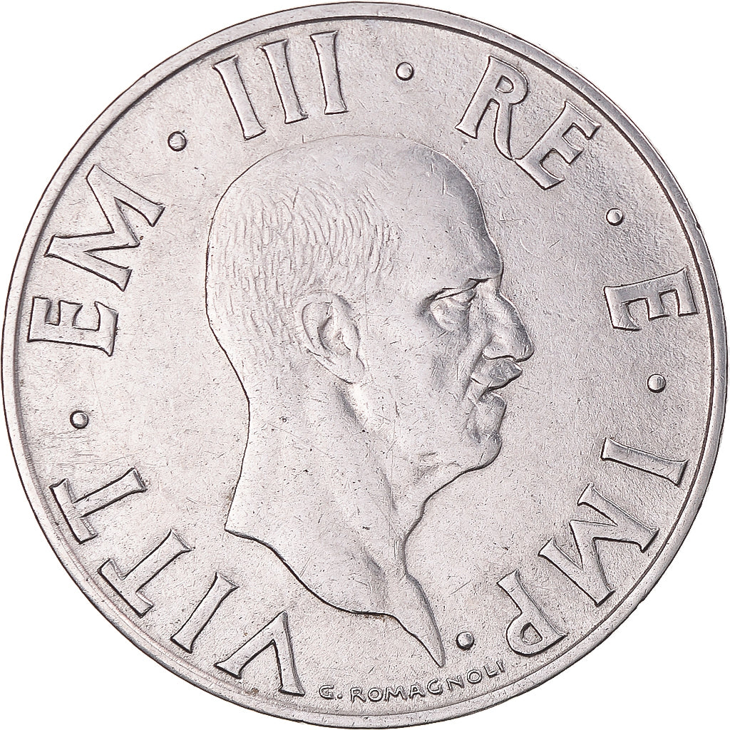 Münze, Italien, Vittorio Emanuele III, 2 Lire, 1940, Rome, SS, Stainless Steel