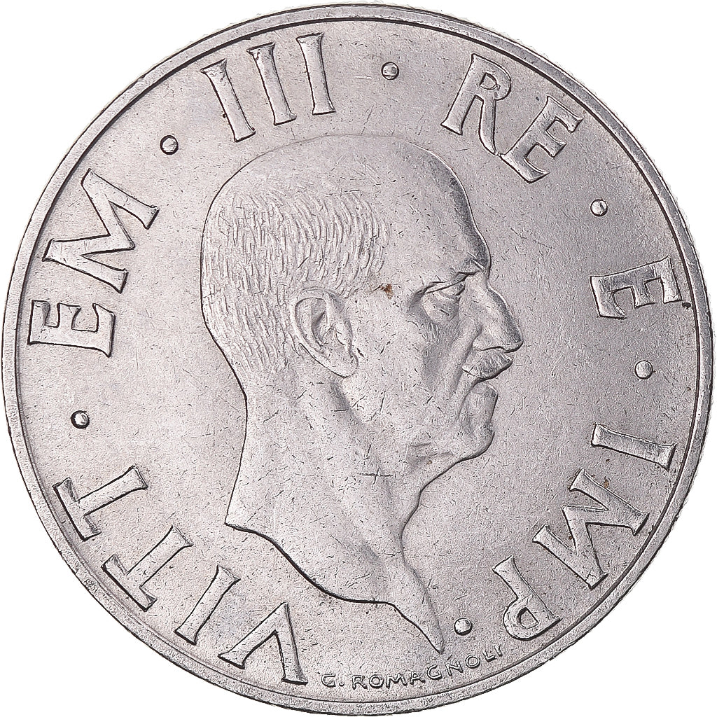 Münze, Italien, Vittorio Emanuele III, 2 Lire, 1940, Rome, SS, Stainless Steel