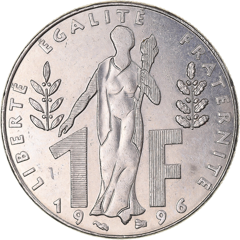 Moneta, Francia, Jacques Rueff, Franc, 1996, Paris, BB, Nichel, KM:1160