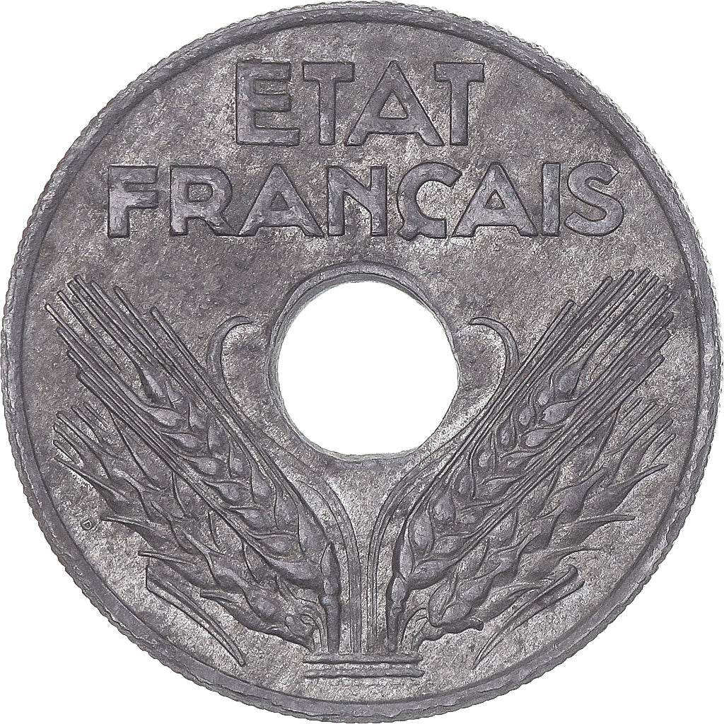 Coin, France, État français, 20 Centimes, 1943, Paris, F(12-15), Zinc