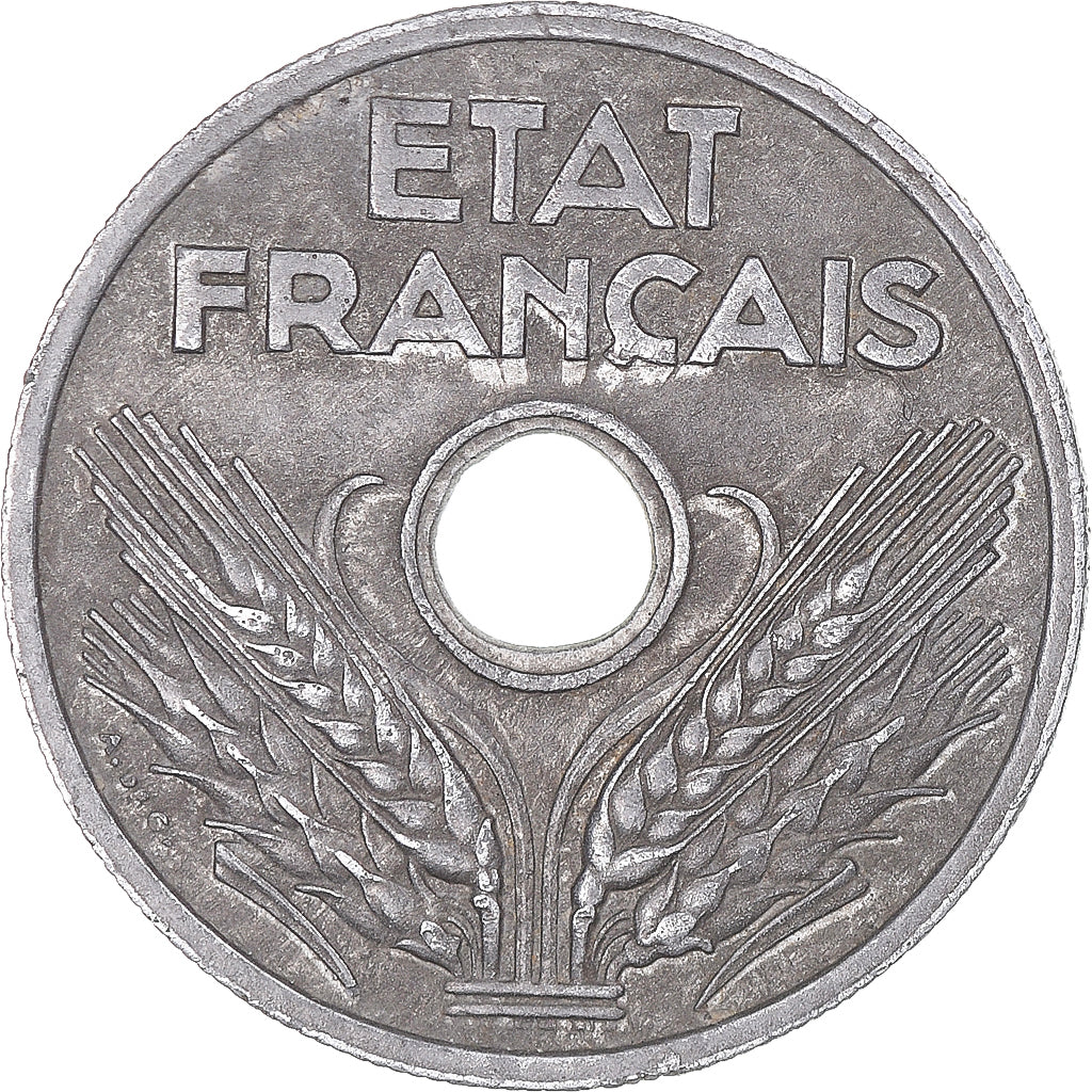 Moneda, Francia, État français, 20 Centimes, 1941, Paris, BC+, Cinc, KM:900.1