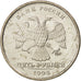 Munten, Rusland, 5 Roubles, 1998, UNC-, Copper-Nickel Clad Copper, KM:606