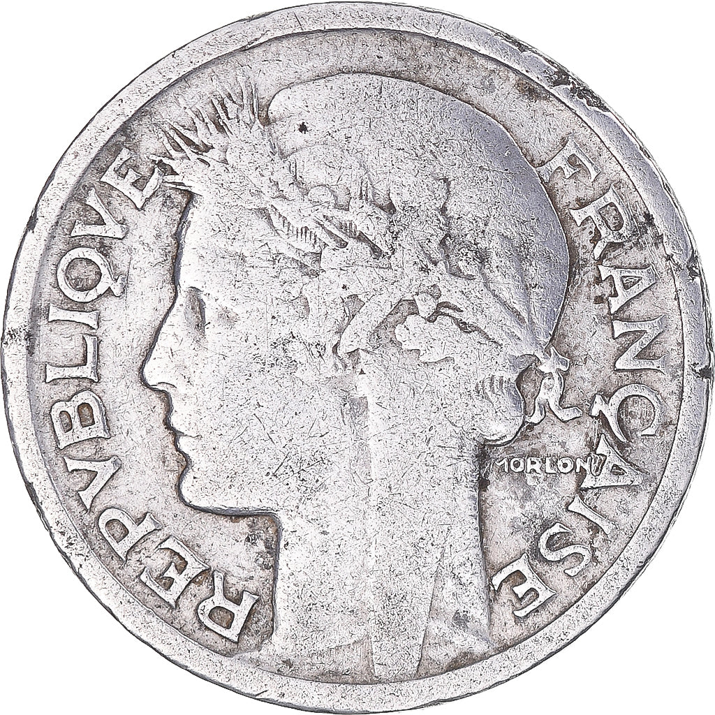 Monnaie, France, Morlon, Franc, 1944, Castelsarrasin, TB, Aluminium