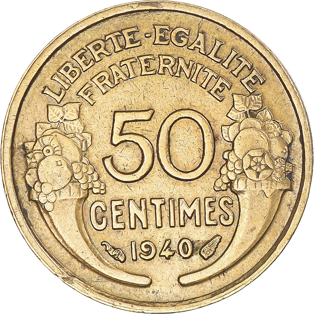 Münze, Frankreich, Morlon, 50 Centimes, 1940, Paris, S+, Aluminum-Bronze