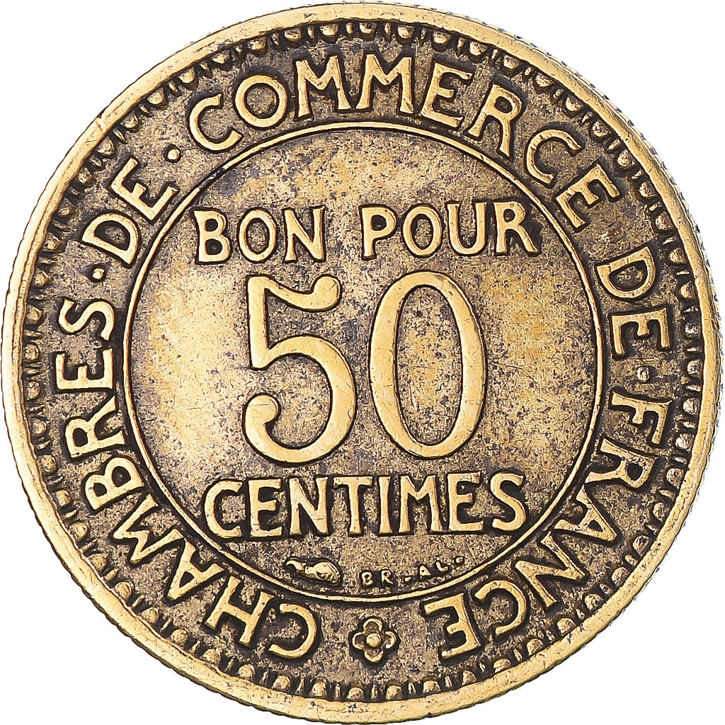 Monnaie, France, Chambre de commerce, 50 Centimes, 1928, TB+, Bronze-Aluminium