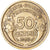 Moneda, Francia, Morlon, 50 Centimes, 1938, Paris, BC+, Aluminio - bronce