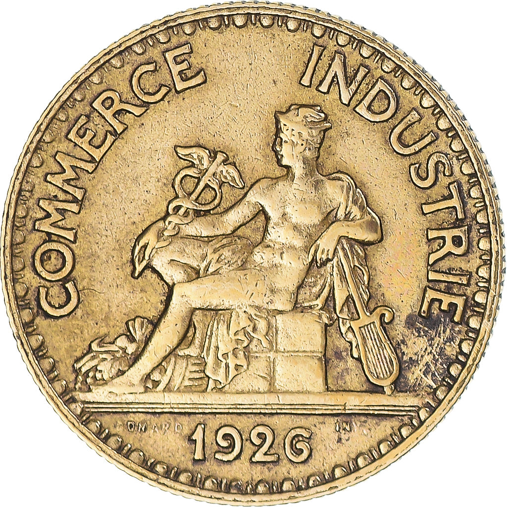 Moneta, Francia, Chambre de commerce, 50 Centimes, 1926, MB+, Alluminio-bronzo