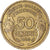 Moneda, Francia, Morlon, 50 Centimes, 1939, Paris, BC+, Aluminio - bronce