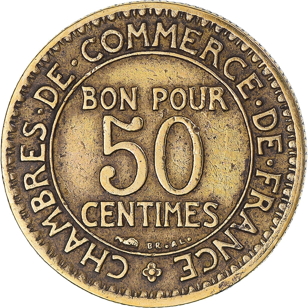 Monnaie, France, Chambre de commerce, 50 Centimes, 1924, Paris, TB