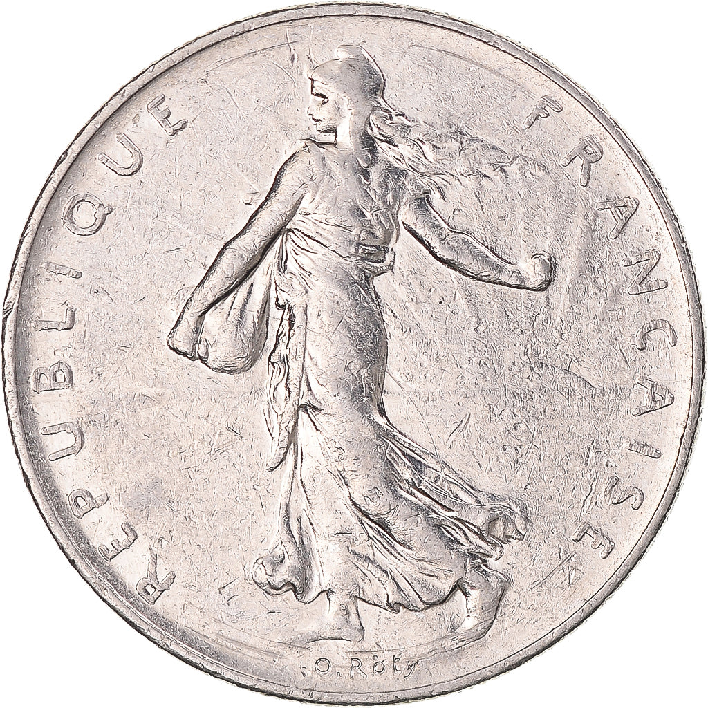Moeda, França, Semeuse, Franc, 1983, Paris, AU(50-53), Níquel, KM:925.1