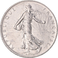 Moeda, França, Semeuse, Franc, 1983, Paris, AU(50-53), Níquel, KM:925.1
