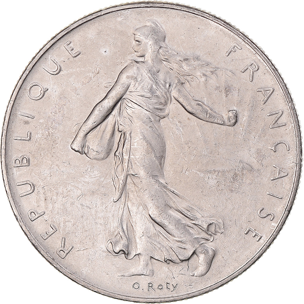 Moneda, Francia, Semeuse, Franc, 1983, Paris, MBC+, Níquel, KM:925.1
