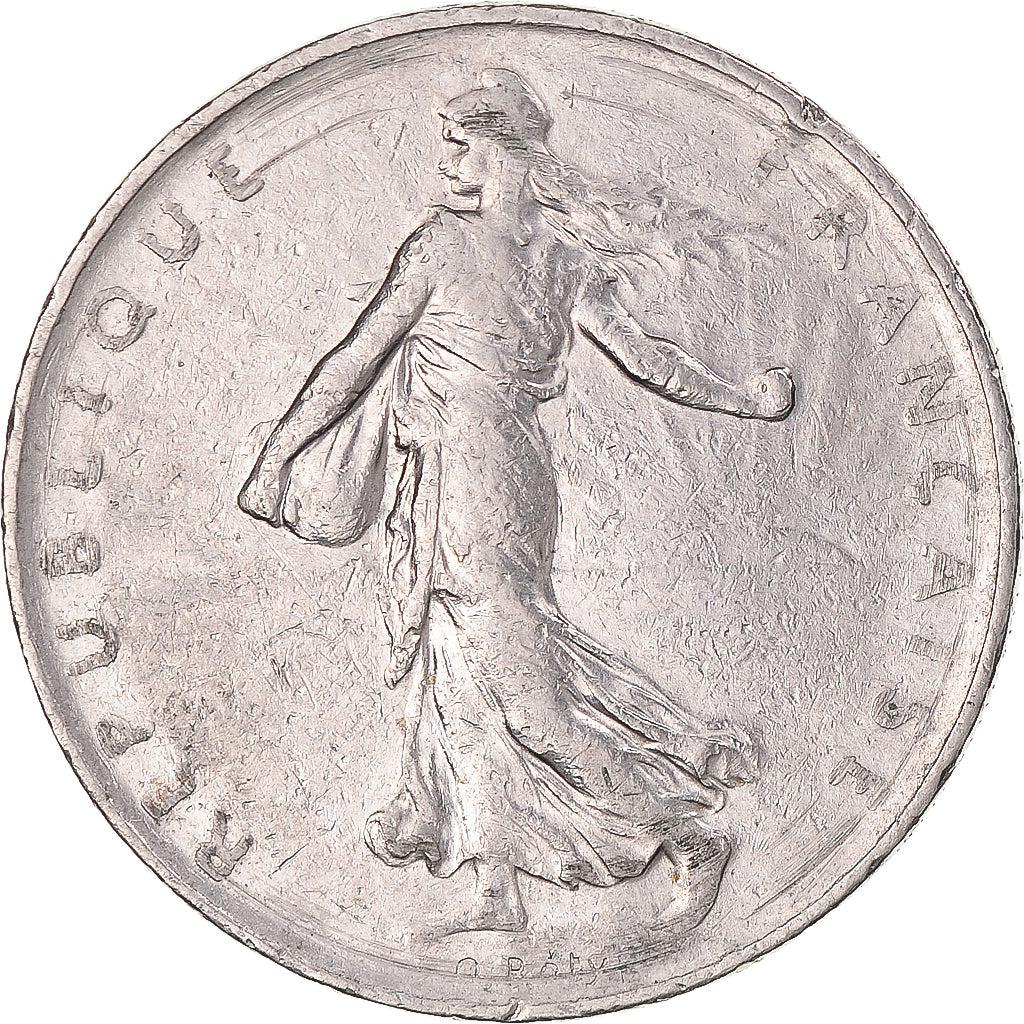 Moneda, Francia, Semeuse, Franc, 1965, Paris, MBC+, Níquel, KM:925.1