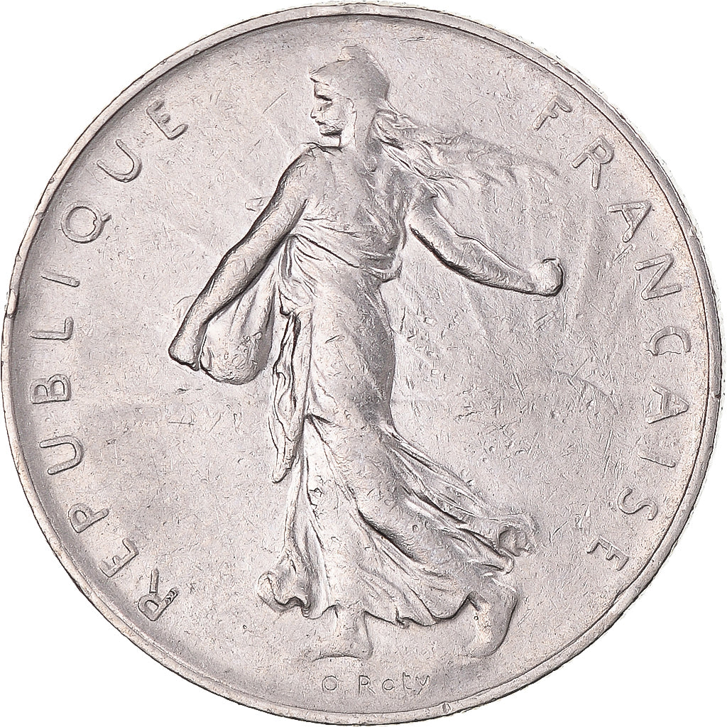 Moeda, França, Semeuse, Franc, 1965, Paris, AU(50-53), Níquel, KM:925.1