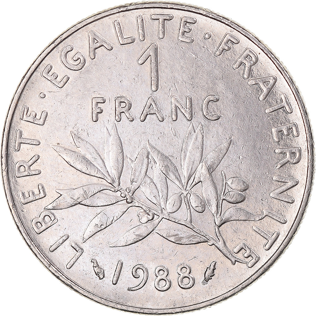 Monnaie, France, Semeuse, Franc, 1988, Paris, SUP, Nickel, Gadoury:474, KM:925.1