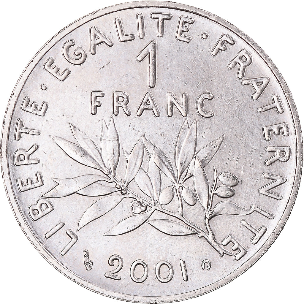 Moneda, Francia, Semeuse, Franc, 2001, EBC+, Níquel, KM:925.2