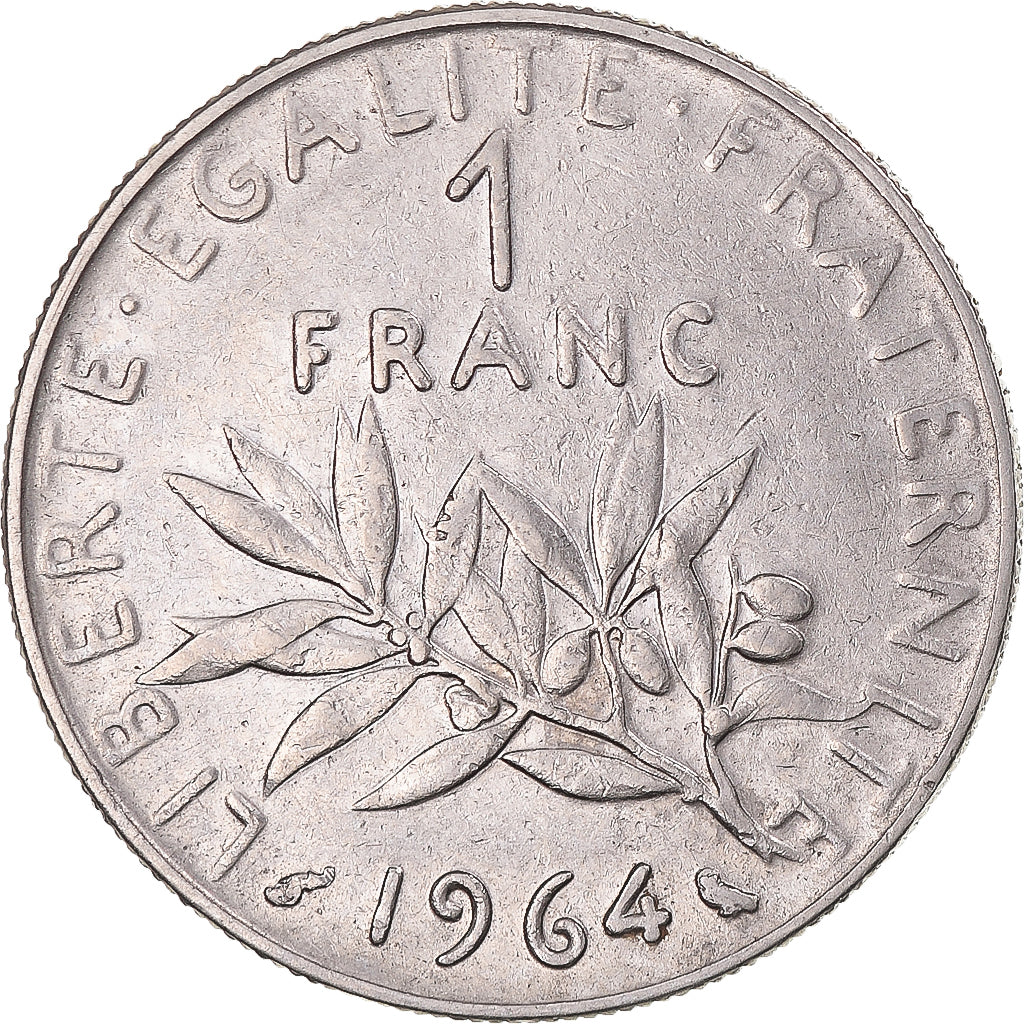 Moneda, Francia, Semeuse, Franc, 1964, Paris, MBC, Níquel, KM:925.1