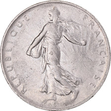 Moneta, Francia, Semeuse, Franc, 1966, Paris, BB, Nichel, KM:925.1, Gadoury:474