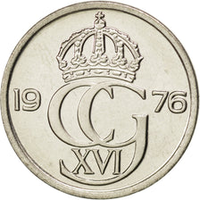 SWEDEN, 25 Ore, 1976, KM #851, MS(63), Copper-Nickel, 17, 2.19