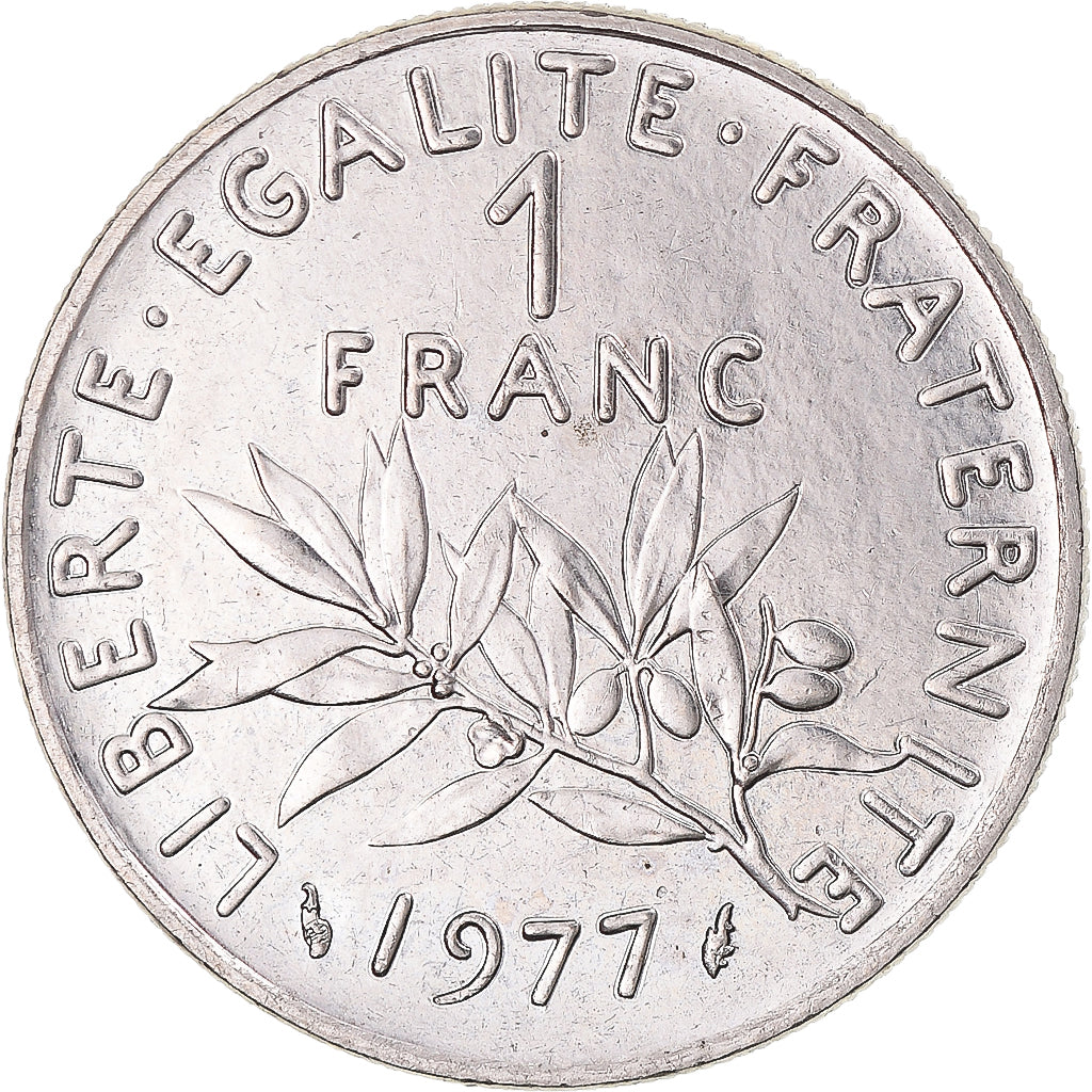 Moneda, Francia, Semeuse, Franc, 1977, Paris, EBC, Níquel, KM:925.1