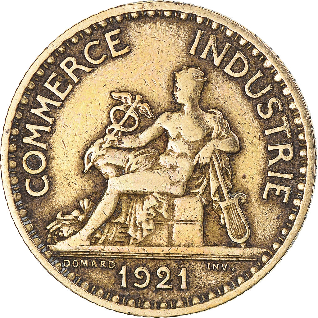 Coin, France, Chambre de commerce, Franc, 1921, Paris, VF(20-25)