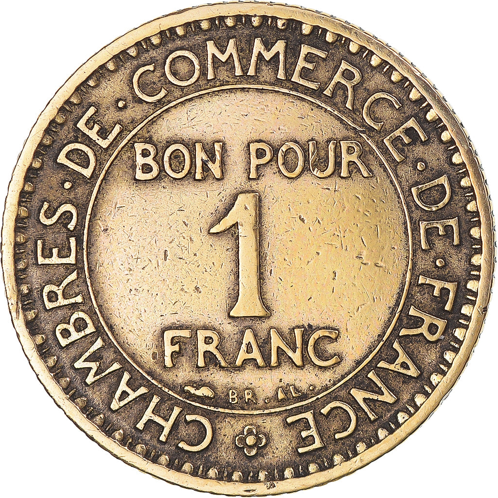 Coin, France, Chambre de commerce, Franc, 1921, Paris, VF(20-25)