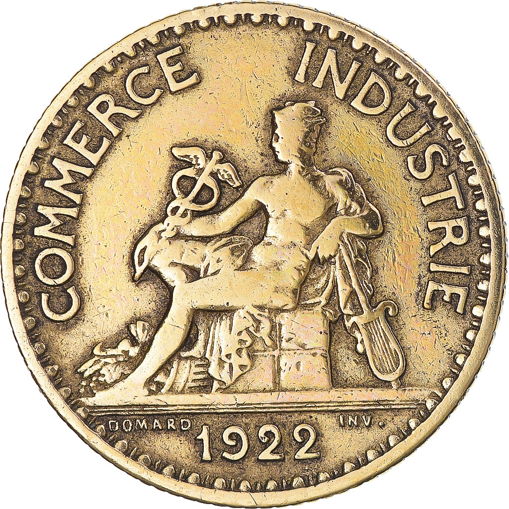 Moneda, Francia, Chambre de commerce, Franc, 1922, Paris, BC+, Aluminio -