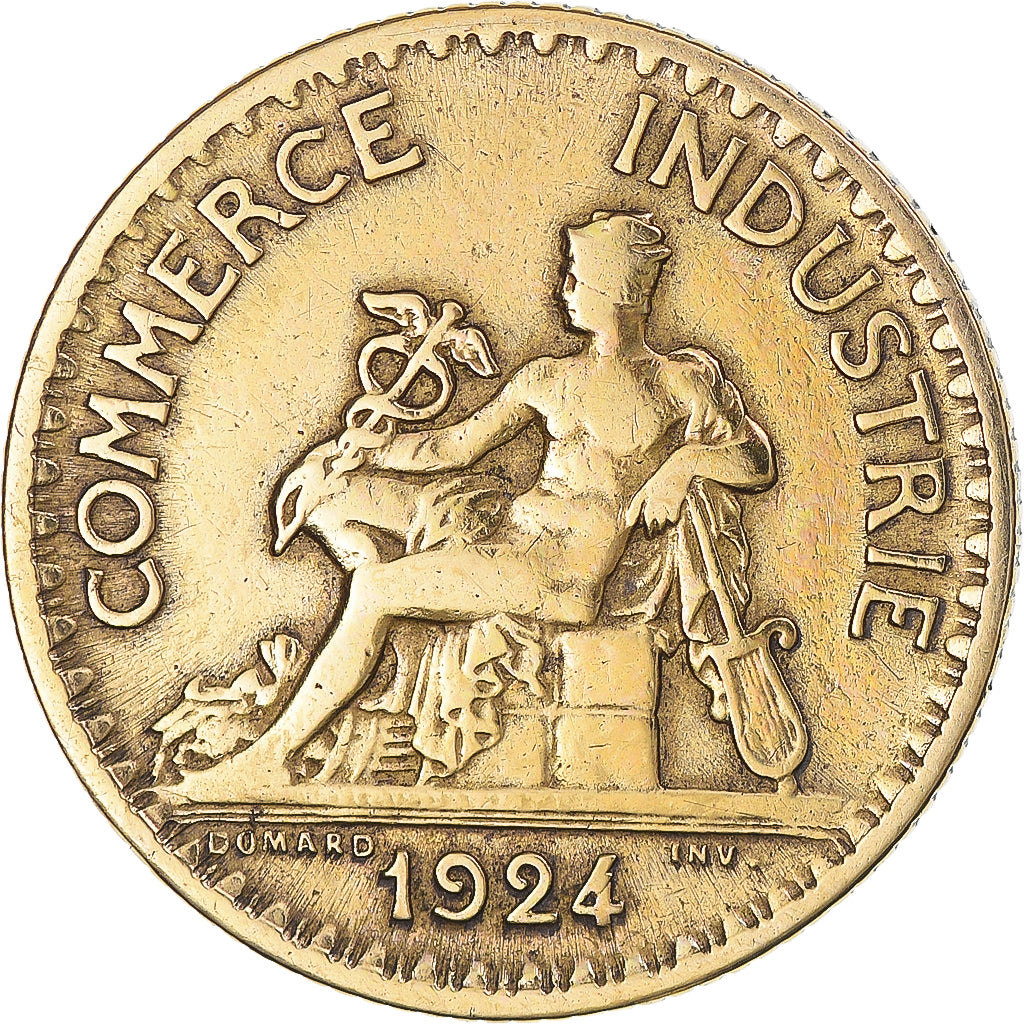 Coin, France, Chambre de commerce, Franc, 1924, Paris, VF(30-35)
