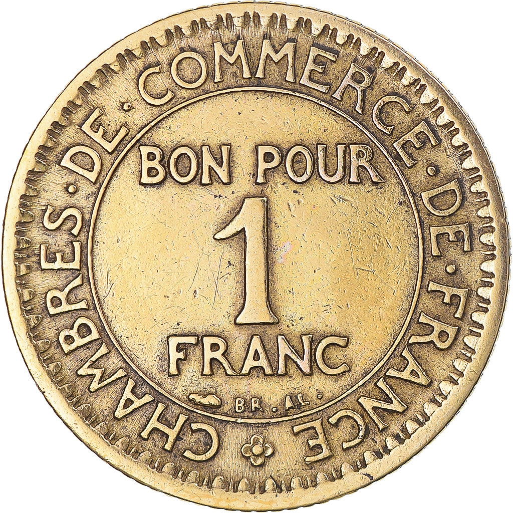 Coin, France, Chambre de commerce, Franc, 1924, Paris, VF(30-35)