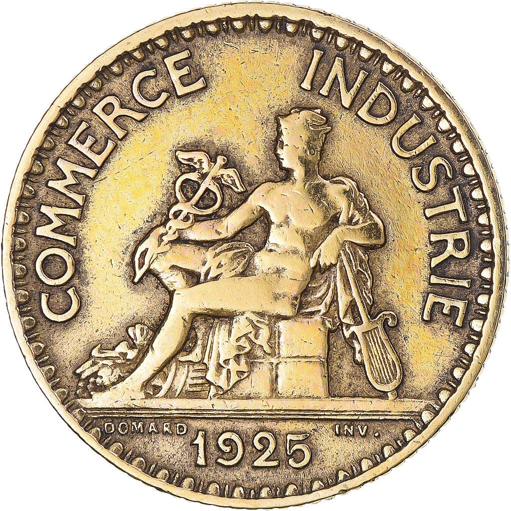 Moneta, Francia, Chambre de commerce, Franc, 1925, Paris, MB+, Alluminio-bronzo